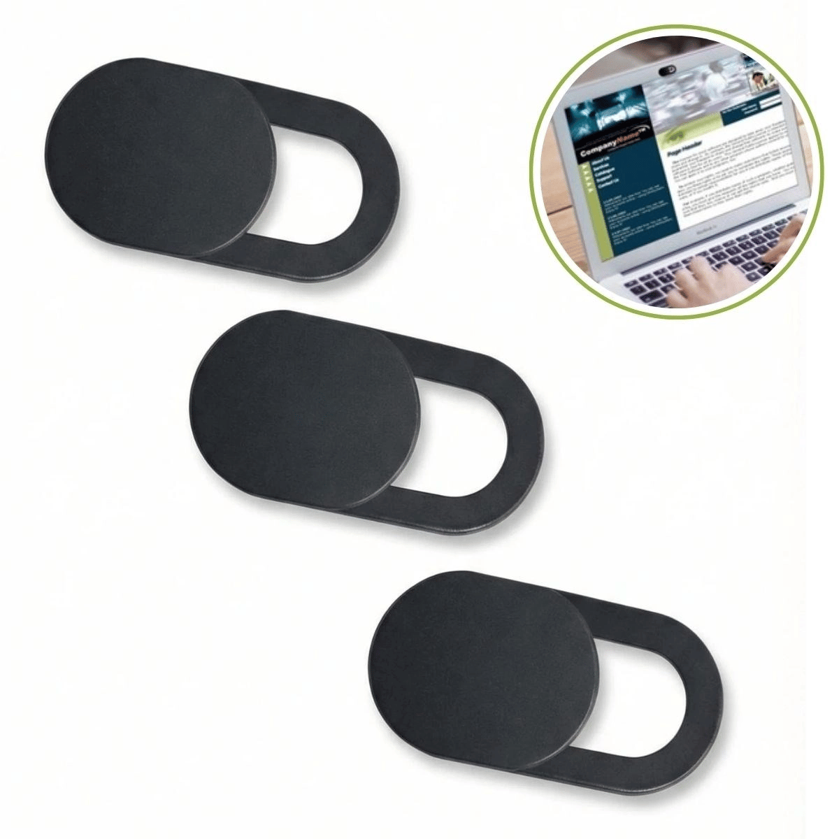 3’lü Webcam Kapatıcı – Laptop, Tablet Ve Telefon Uyumlu Gizlilik Kamera Kapağı (plastik) Bx40