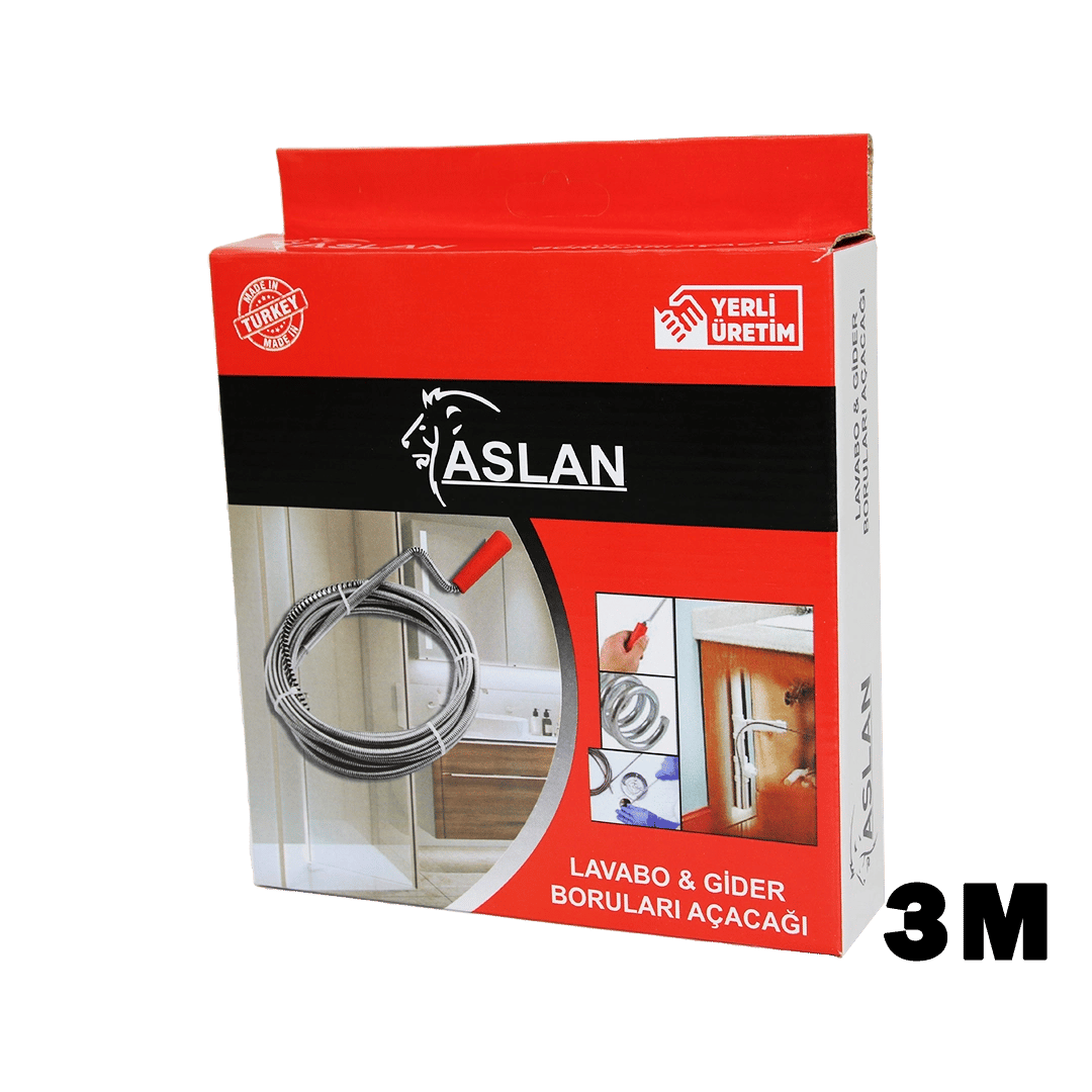 3mt X 6mm Susta Spral Lavabo - Gider Açar Bx40