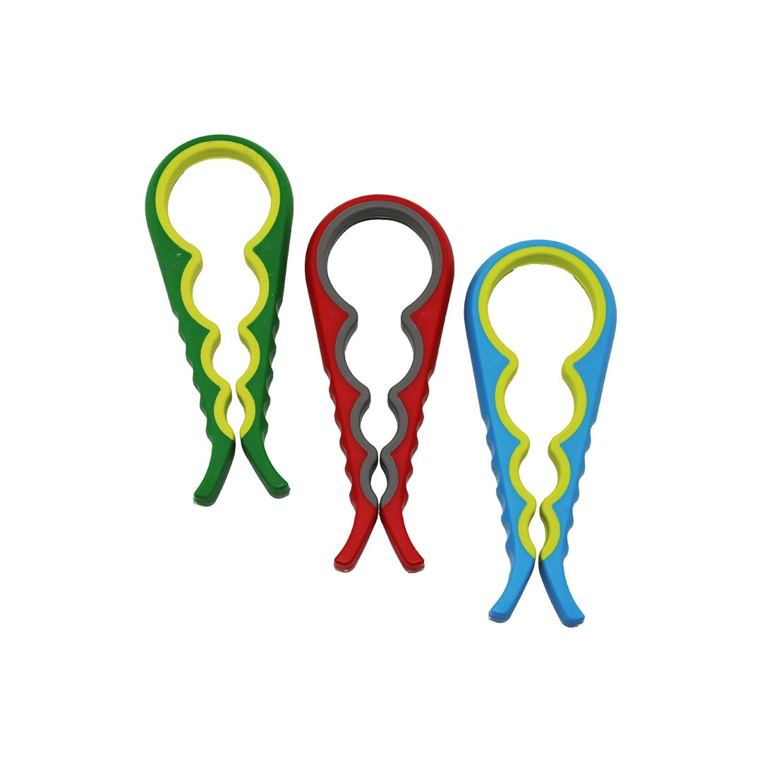 4 Boy Plastik Kavanoz - Şişe Açacak Renkli Bx40