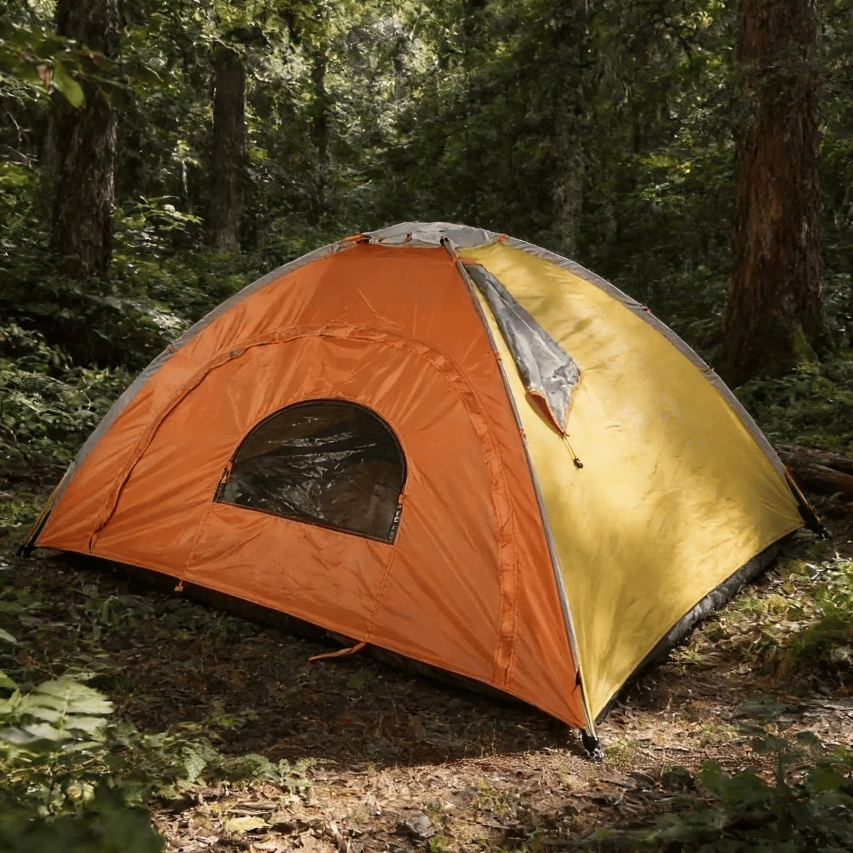 4 Kişilik Yarı Otomatik Kamp Çadırı – Suya Dayanıklı, Hızlı Kurulumlu Outdoor Aile Çadırı, Doğa, Kamp Ve Piknik 200x200x135 Cm Bx40