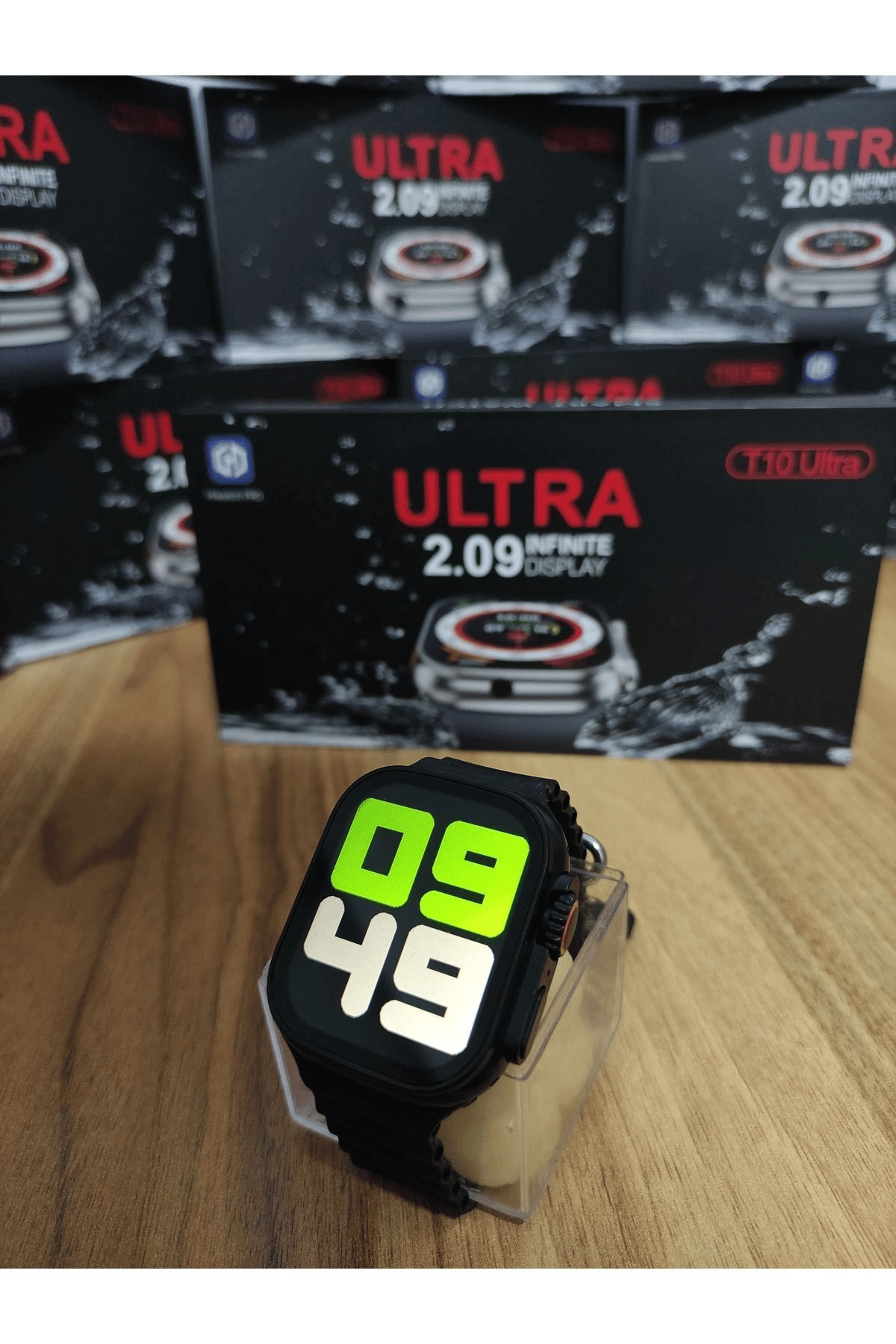 49mm Siyah Kasa ve Turuncu Silikon Kordonlu Akıllı Saat - Sesli Görüşme ve SIM Kart Desteği