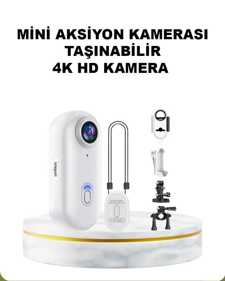4K WiFi Spor Kamerası Su Geçirmez Mini Aksiyon Kamera