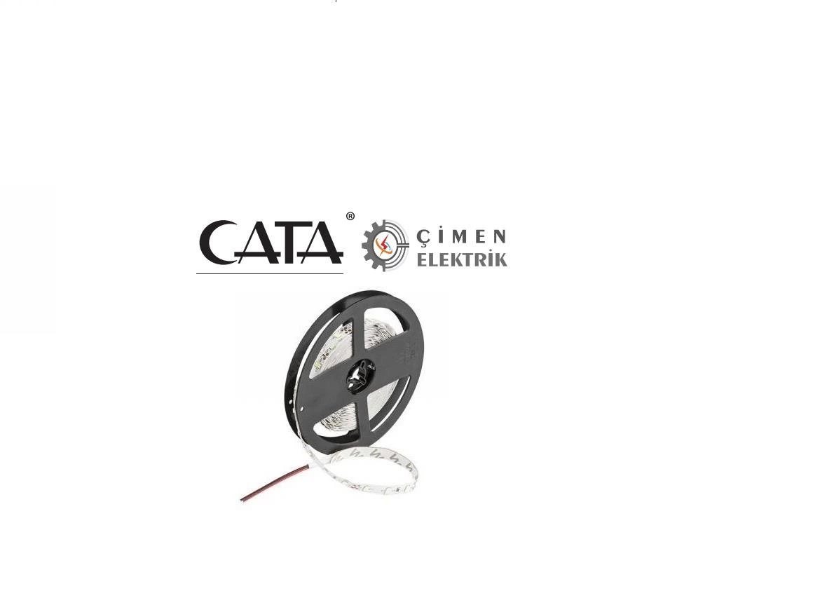 5 METRE CATA CT 4482 10 Çip İç Mekan Şerit Led Kırmızı 12V