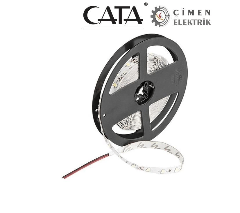 5 METRE CATA CT 4537 Şerit Led 12 Çip 3200K Gün Işığı