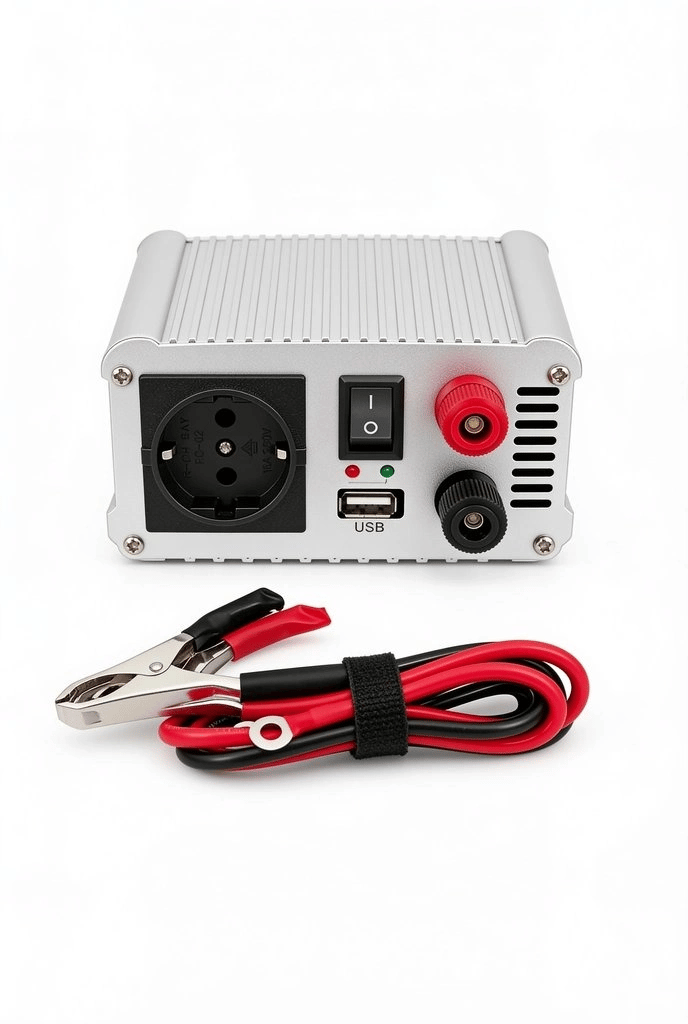 500W Araç İnverteri 12V DC 220V AC USB Çıkışlı Fanlı Akü Dönüştürücü Araç ve Karavan Kullanımı