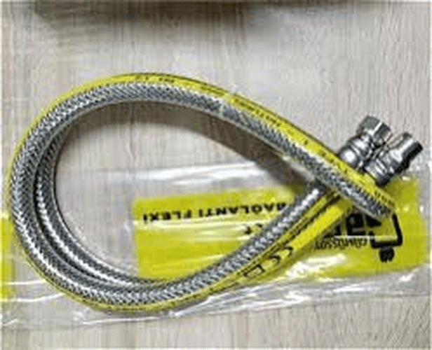50cm Flex Doğalgaz Hortumu Çelik Örgülü Bx40