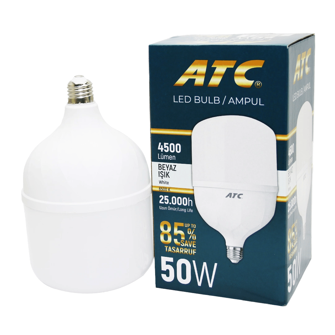 50w Torch Led Bulb Ampul Beyaz E27 Bx40