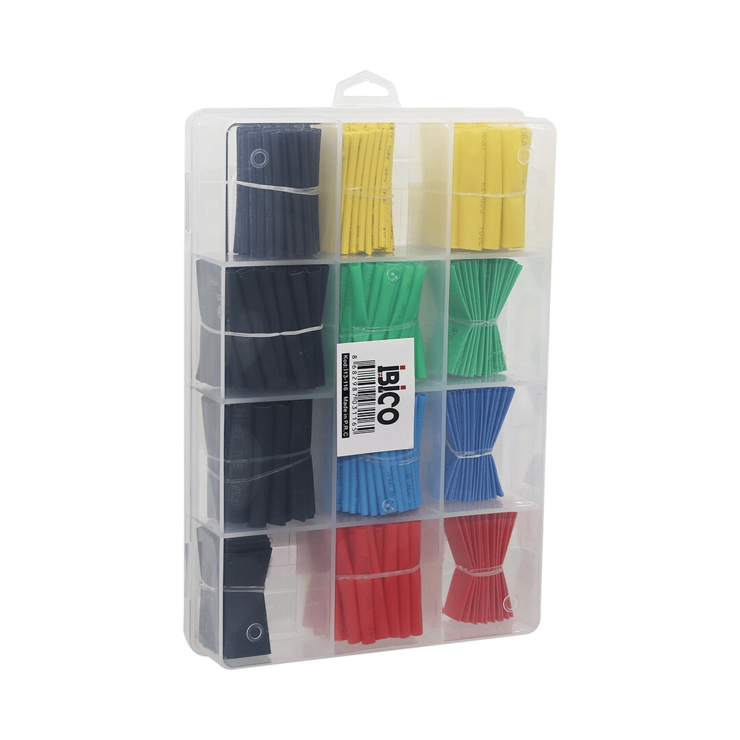 530pcs Makaron Kablo Tamir Seti Isıyla Büzüşmeli Daralan Hortum Bx40
