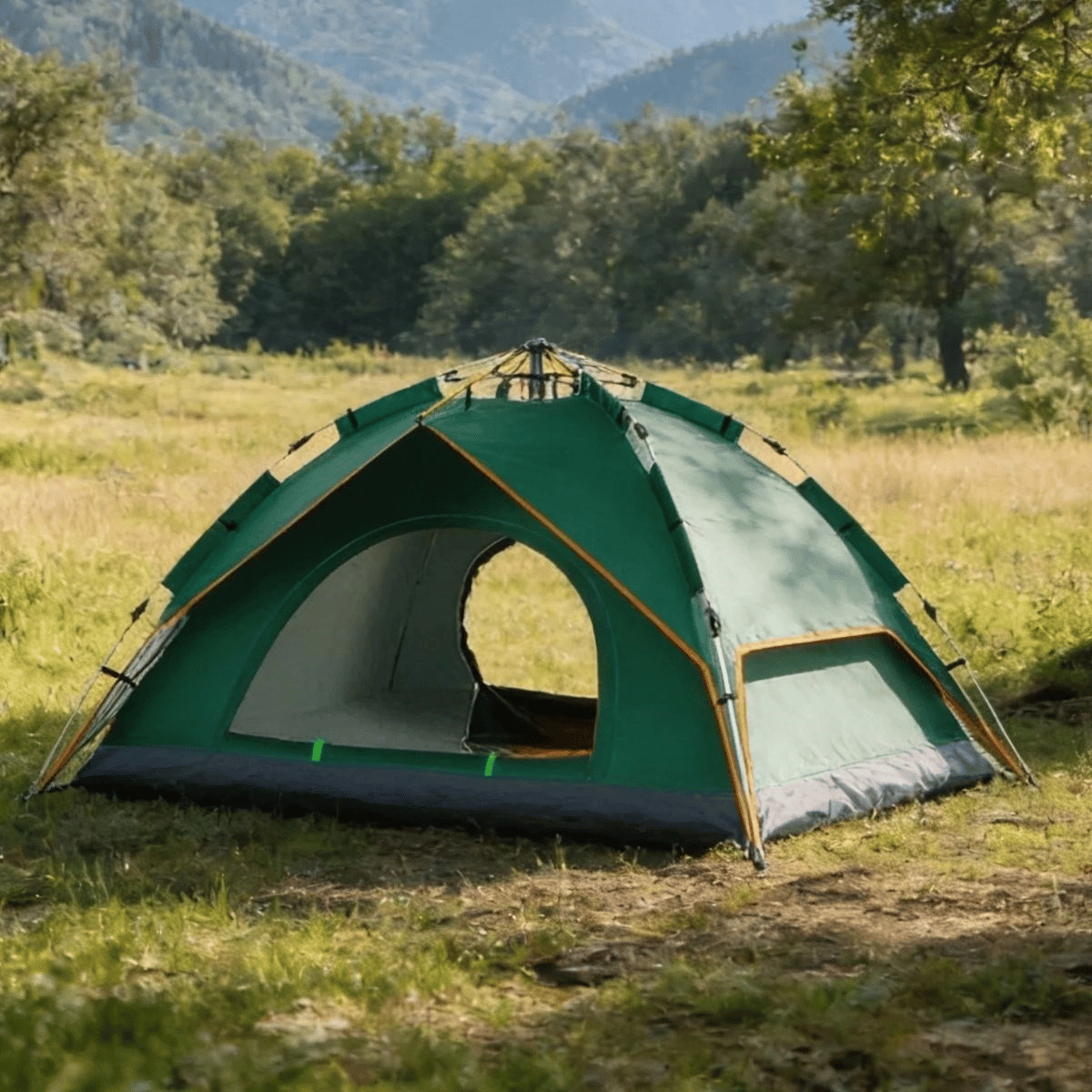 6 kişilik Otomatik Kamp Çadırı – Çift Katmanlı, Suya Dayanıklı, Hızlı Kurulum Outdoor Aile Ve Doğa Çadırı 200x250x150 Cm Bx40