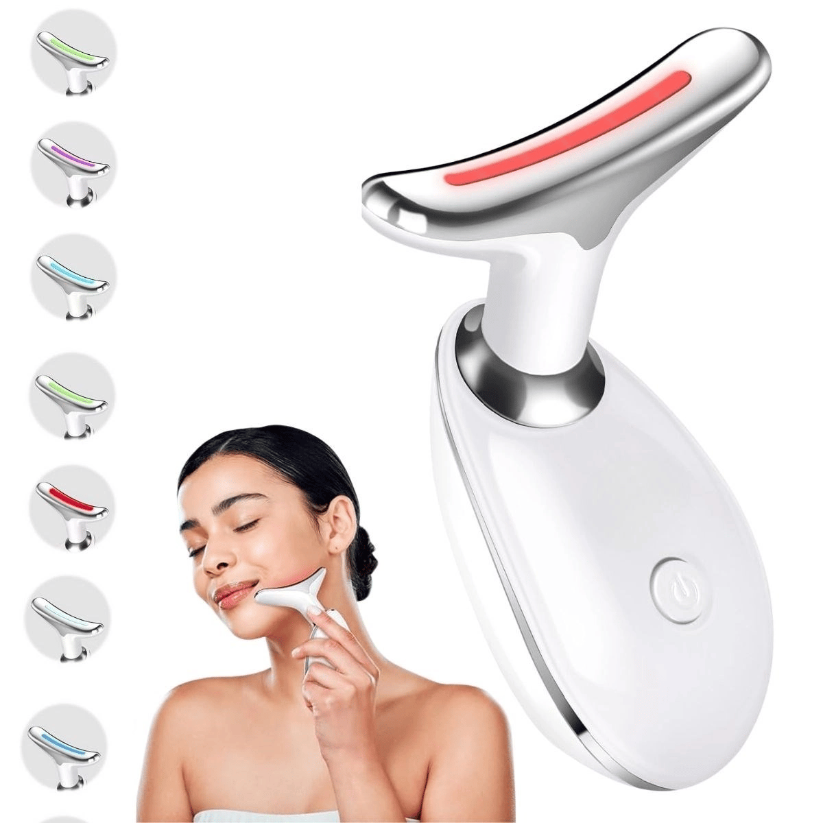 7 Farklı Işık Modlu Titreşimli Boyun Ve Yüz Ems Güzellik Cihazı Bx40