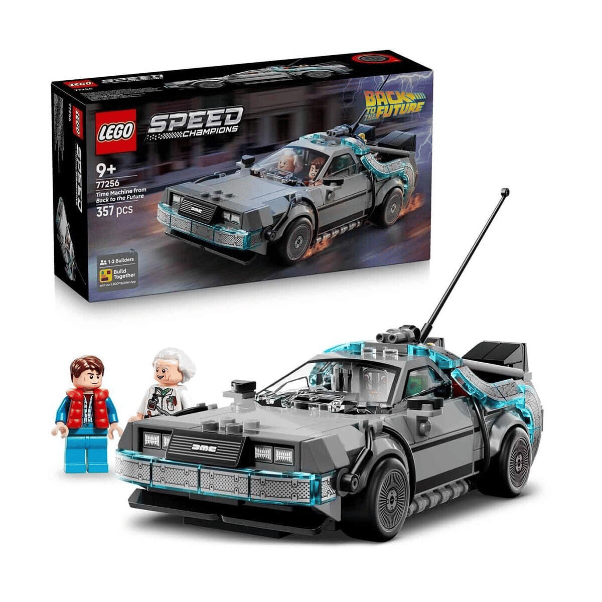 77256  Speed Champions Geleceğe Dönüş: Zaman Makinesi 357 parça +9 yaş