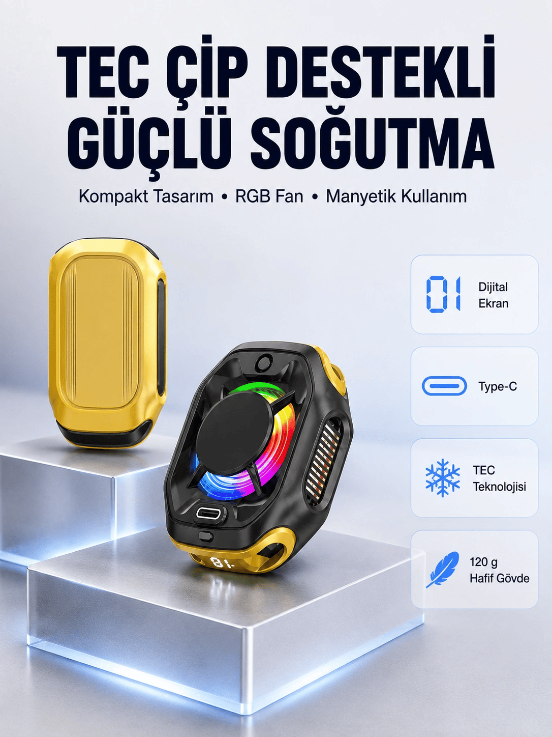 ABS Alüminyum Alaşımlı Hafif ve Dayanıklı Mobil Soğutucu  Yeni Nesil