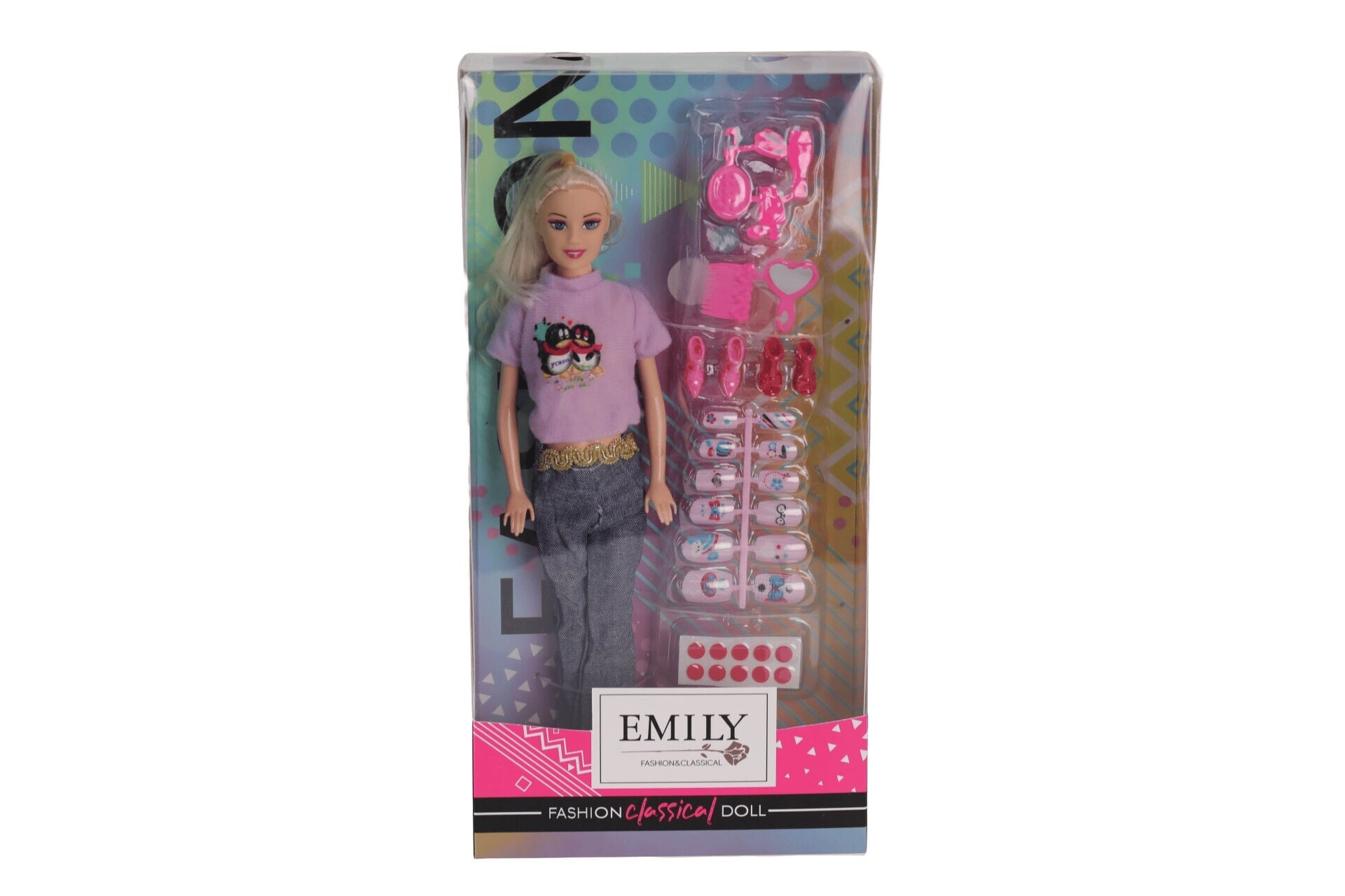 AGH 527 K EMİLY TIRNAK SETLİ BEBEK