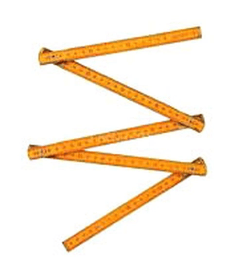 Ahşap Metre 1mt Katlanır Bx40
