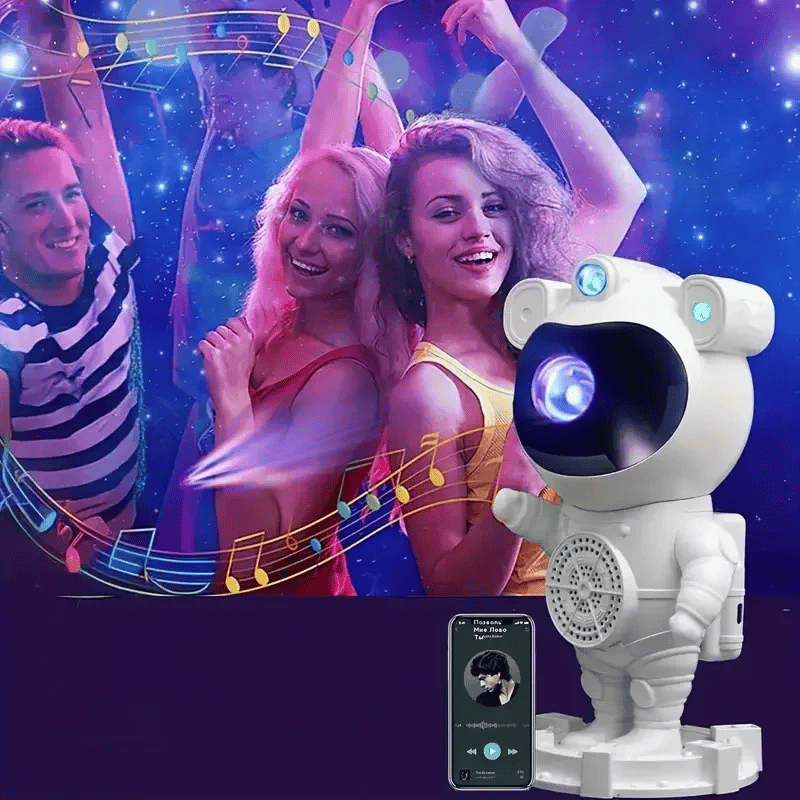 Akıllı Astronot Projeksiyon Gece Aydınlatma & Bluetooth Hoparlör Bx40