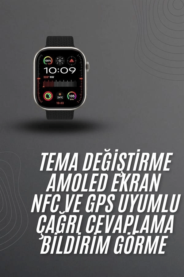 Akıllı saat 2.02 inch Nabız Ölçer Arama Konuşma Müzik Dinleme