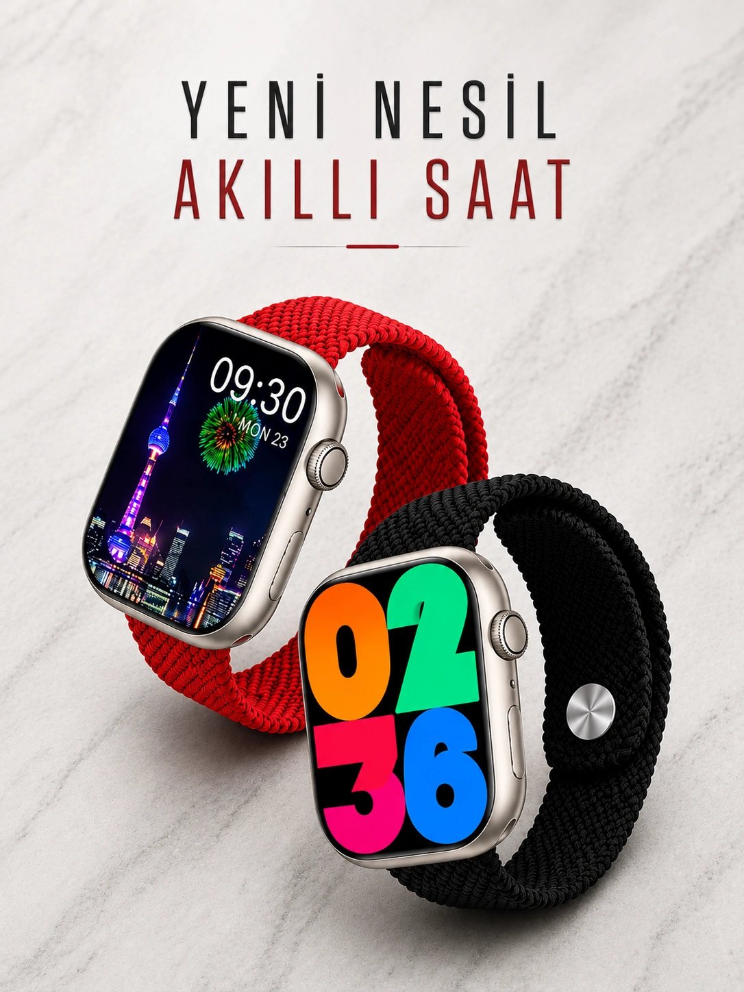 Akıllı Saat Tema Değiştirme Uyku ve Sağlık Takibi Bluetooth Bağlantılı