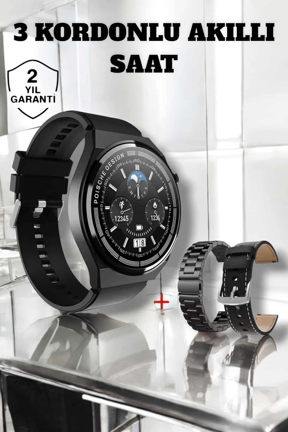 Akıllı Saat Uyku Ve Sağlık Takibi Bildirim Görme Arama Cevaplama