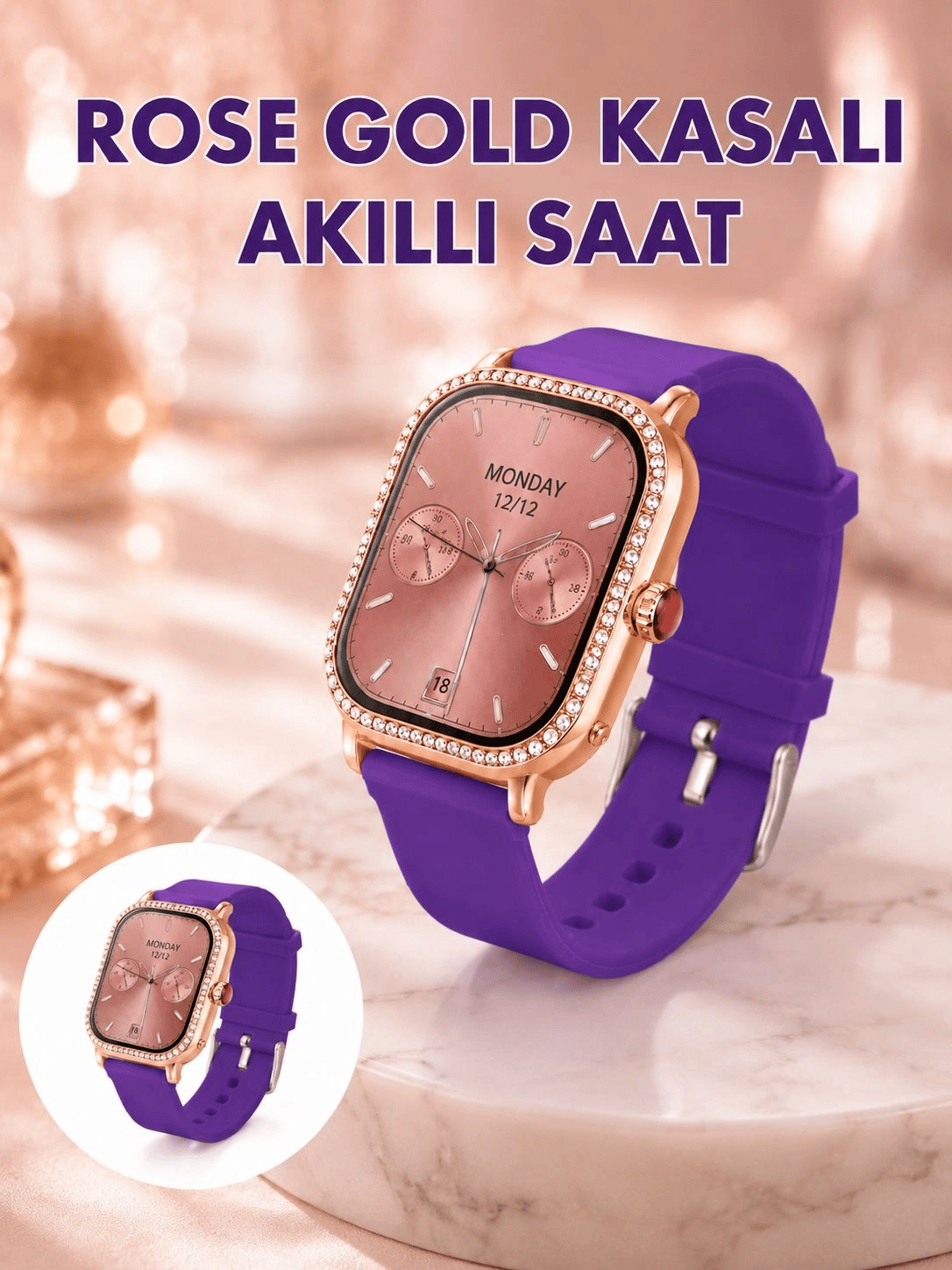 Alarm Takvim ve Hesap Makinesi Özellikli Akıllı Saat