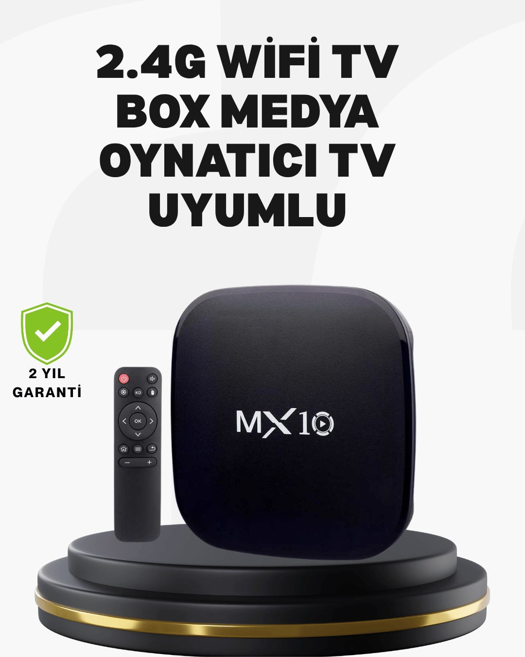 Android Tabanlı Akıllı Medya Oynatıcı – 4 Çekirdekli İşlemci, Ekran Yansıtmalı