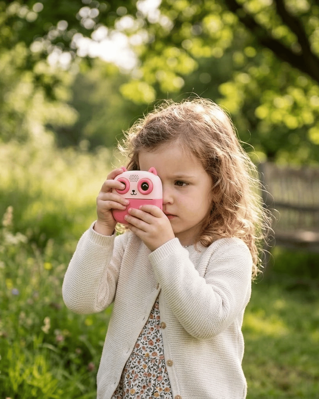 Anında Fotoğraf Baskılı Çocuk Kamerası 5 Rulo Kağıt 6 Renk Kalem Hediyeli Eğitici Oyuncak Kamera