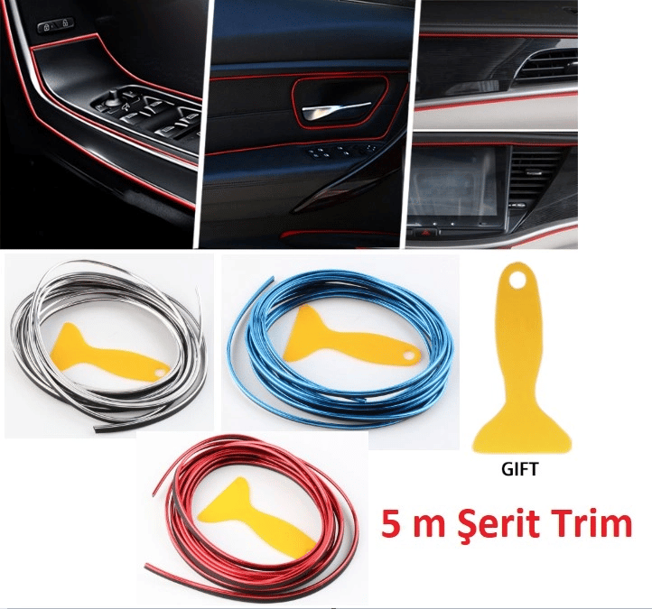 Araba Dekorasyon Şeridi 5 Metre Trim Şeridi Bx40
