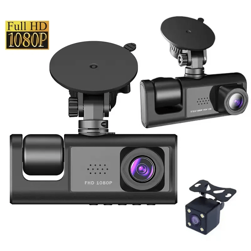 Araç Araba Kamerasi Black Box Traffic Recorder  3 Kameralı Bx40