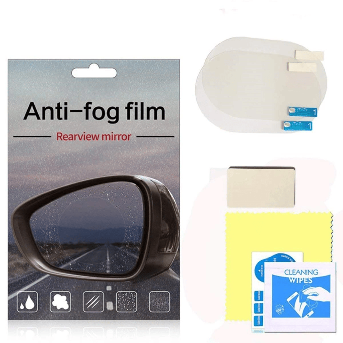 Araç Ayna Yağmur Kaydırıcı Ve Cam Buğu Önleyici Film Bx40