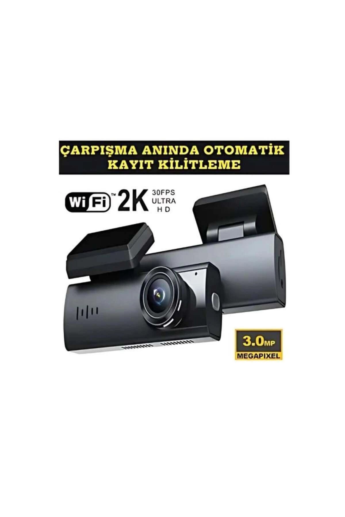 Araç içi kamera 1080P çözünürlük 1.2 inç ekran WiFi destekli gece görüşlü lityum-iyon
