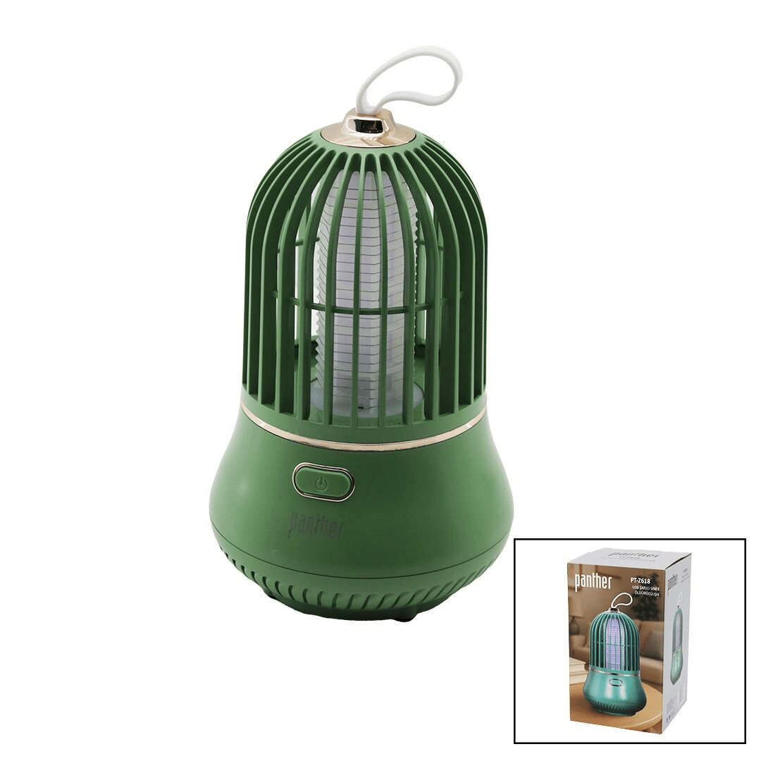 Armut Modeli Usb Şarjlı Sinek Öldürücü Cız Makine Masa Üstü - Askı Halkalı Etki=20m2çap: 13cm Y:20.5cm Pt-z618 Bx40