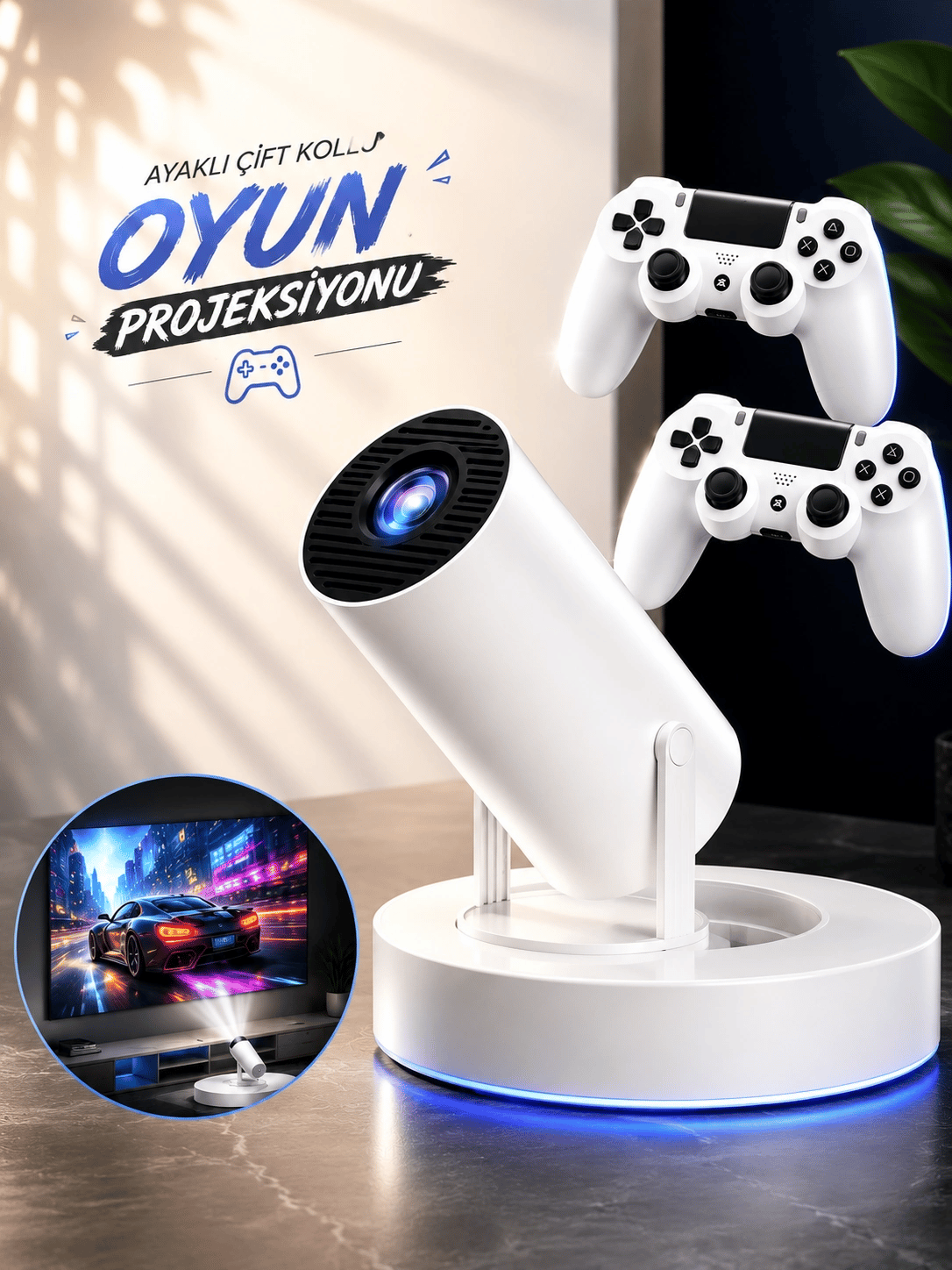 AYAKLI ÇİFT KOLLU OYUN PROJEKSİYONU