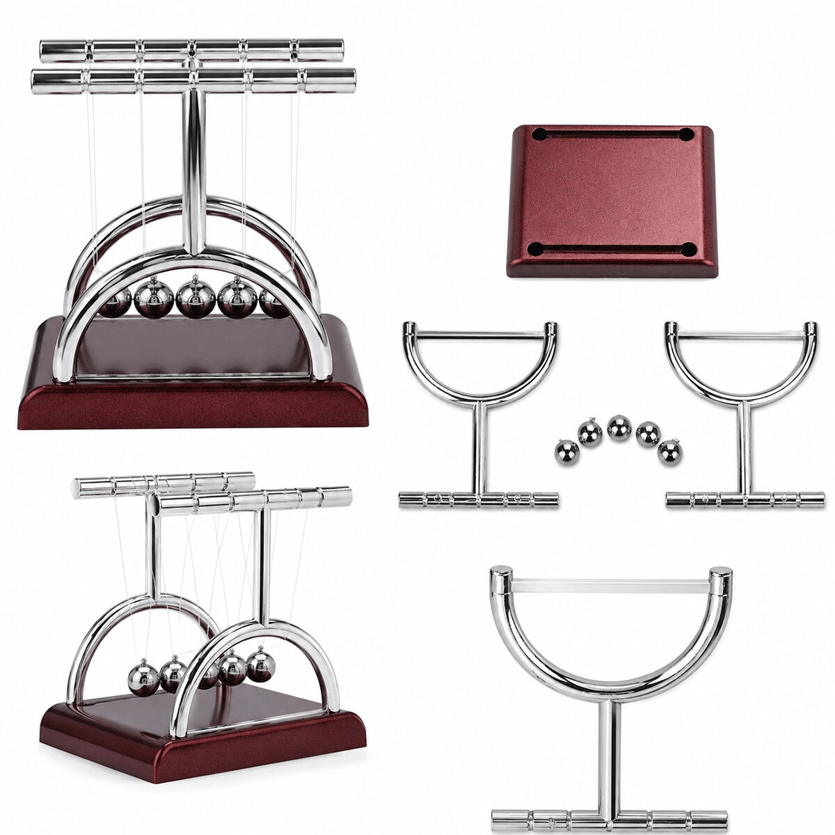 Balance Balls Orta Newton - Metal Denge Topları Masa Üstü Bx40