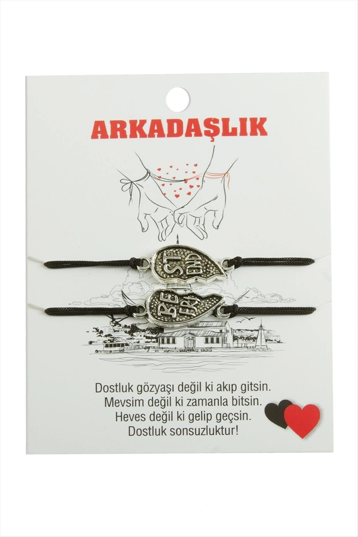 Best Friends Arkadaş Deri Bileklik