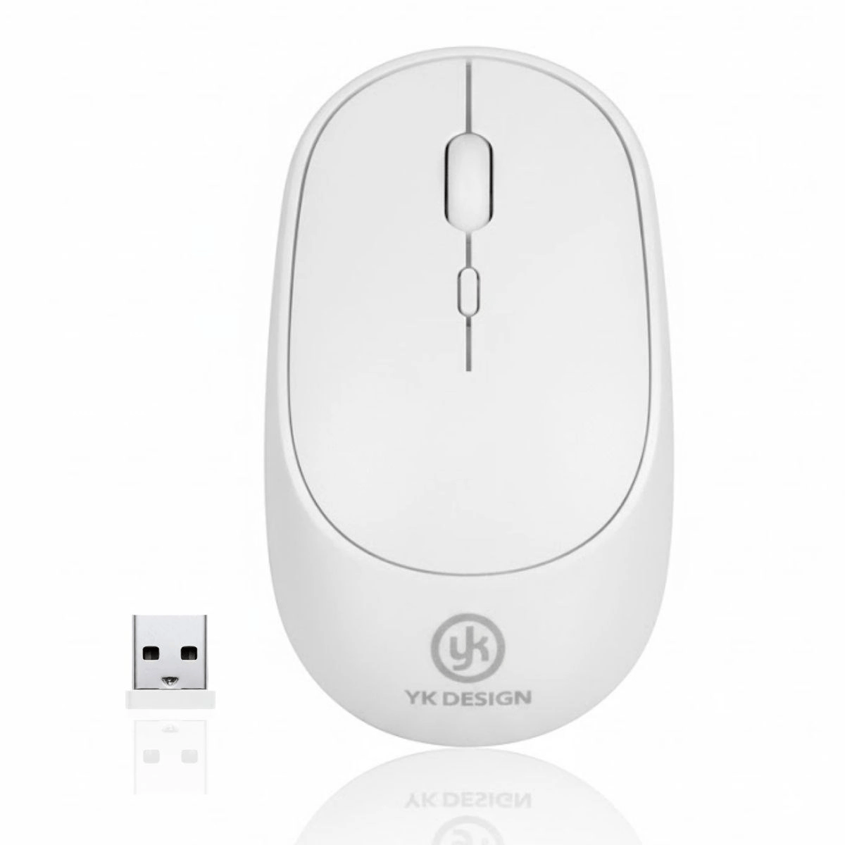 Beyaz Renkli Ergonomik Sessiz Kablosuz Mouse – Usb Alıcılı, Ofis Ve Oyun İçin Konforlu Bilgisayar Faresi Ms6310 Bx40