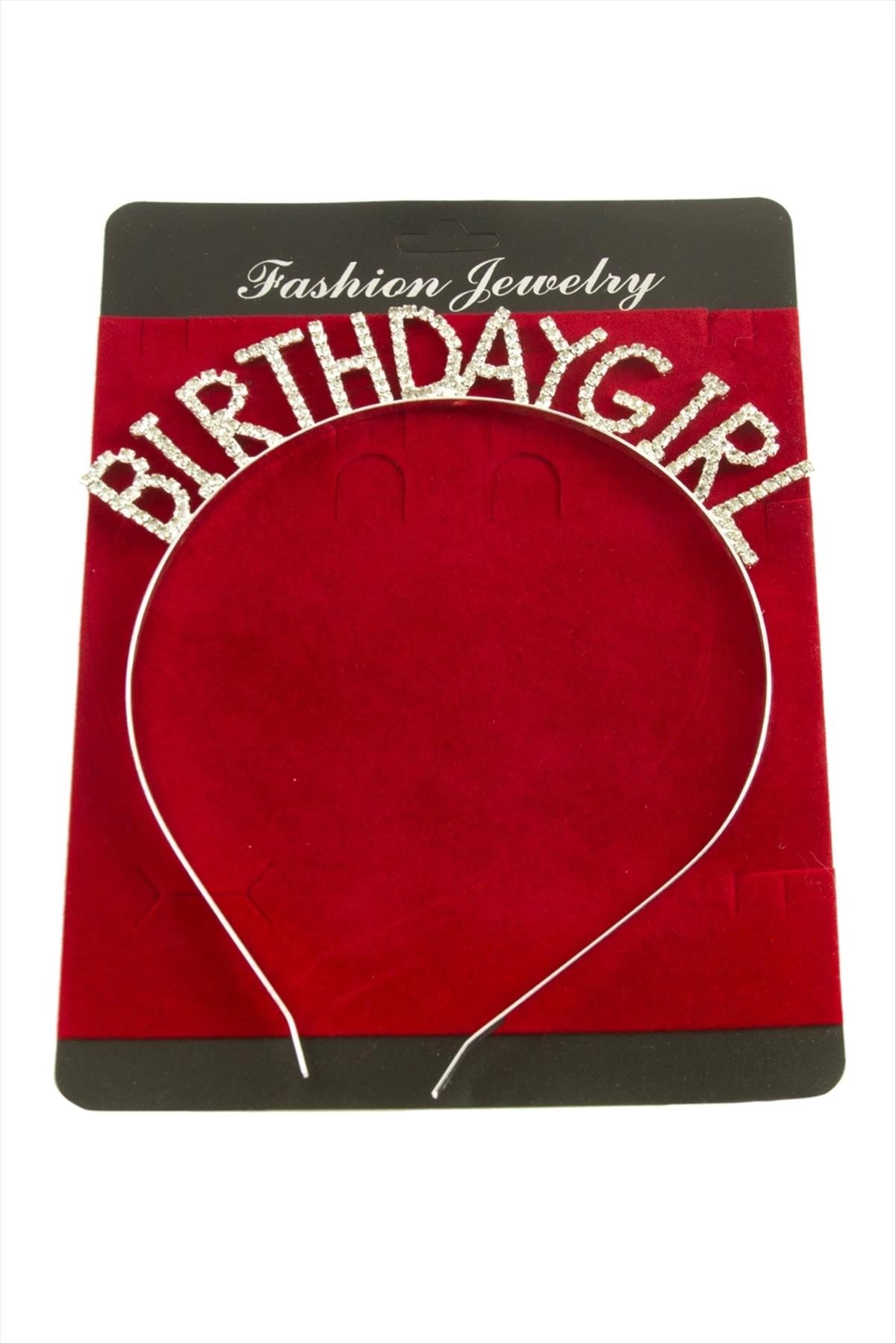 Birthday Girl (Doğum Günü Kızı) Yazılı Taşlı Taç