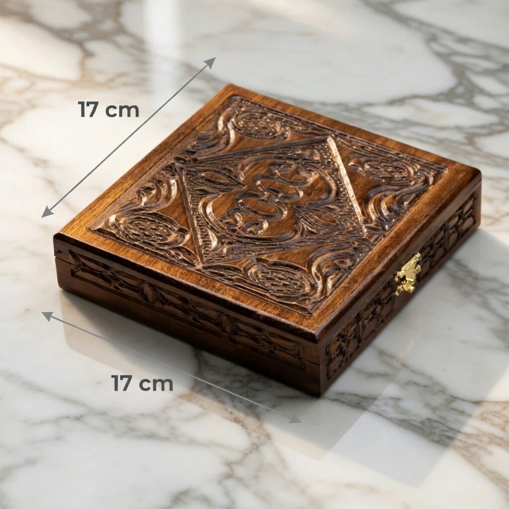 BlackCraft Kare Ceviz Hediye Kutusu