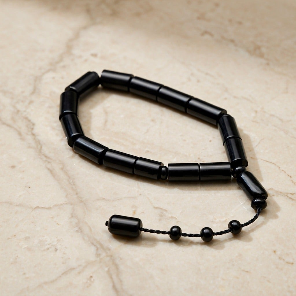 BlackCraft Oltu Taşı Mini Kesme Tespih