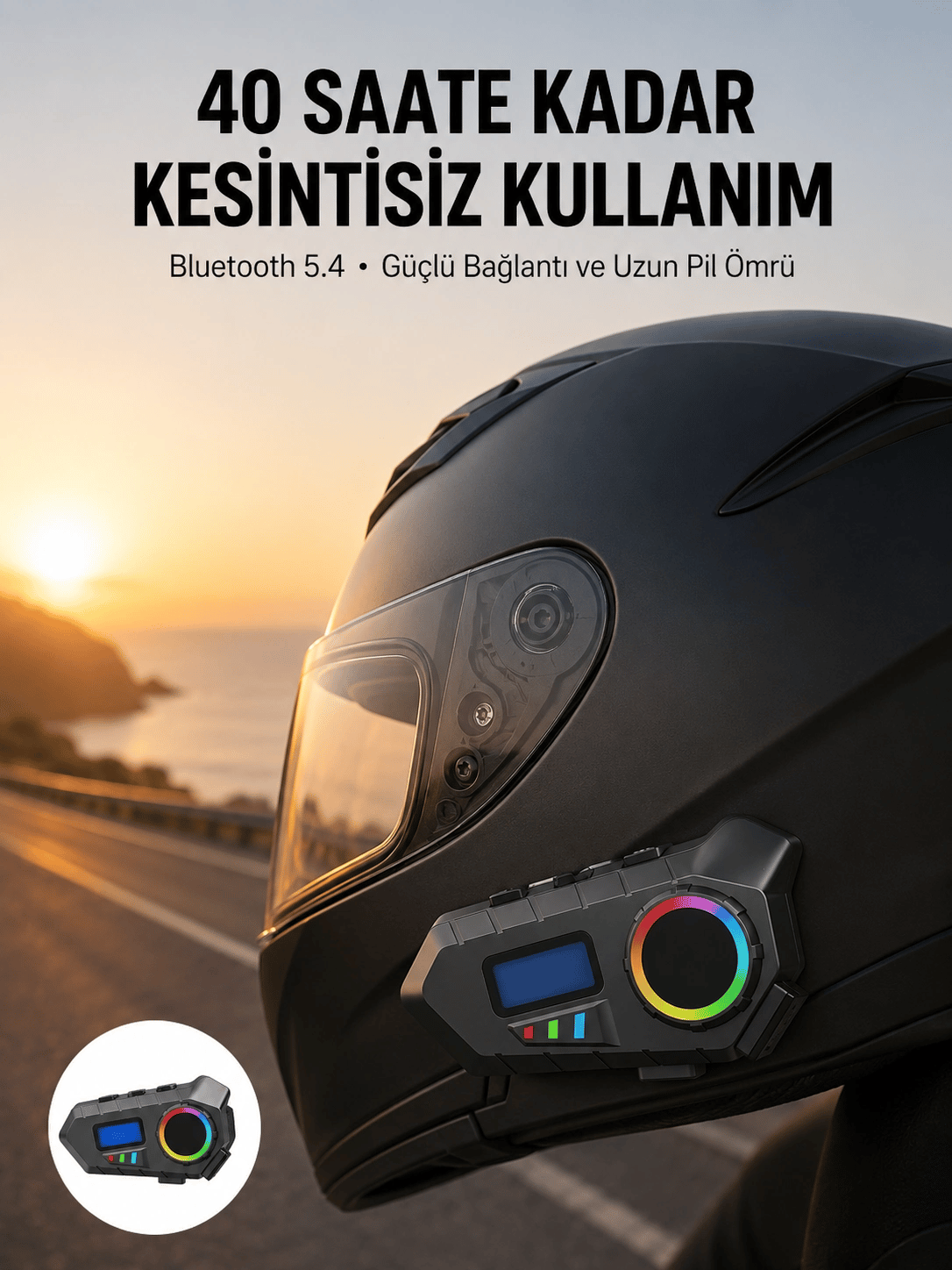 Bluetooth 5.4 Kablosuz Hoparlör IP65 Su Geçirmez ve 40 Saat Uzun Pil Ömürlü