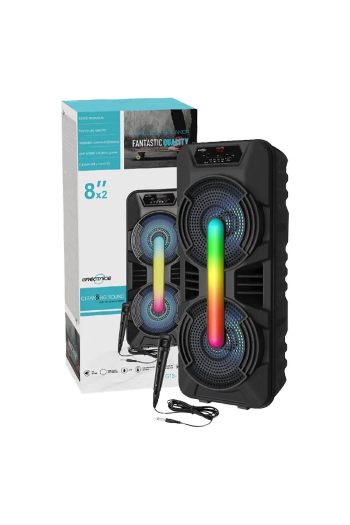 Bluetooth Hoparlör - Renk: Siyah, Özellik: Ledli, Dinleme Süresi: 5 Saat | Teknik Özellikleri ve