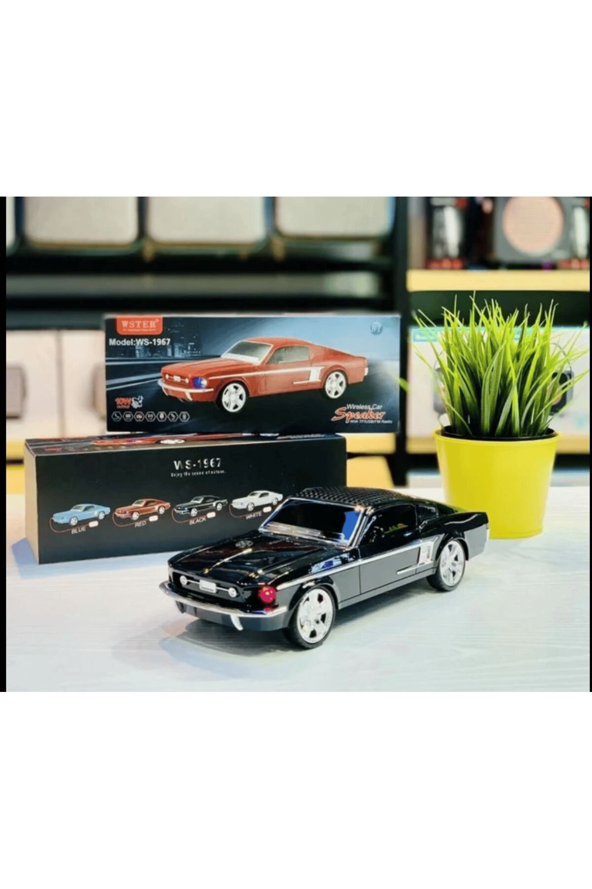 Bluetooth hoparlör siyah renk 10 watt TWS FM radyo SD kart USB çoklu bağlantı 2 saat dinleme