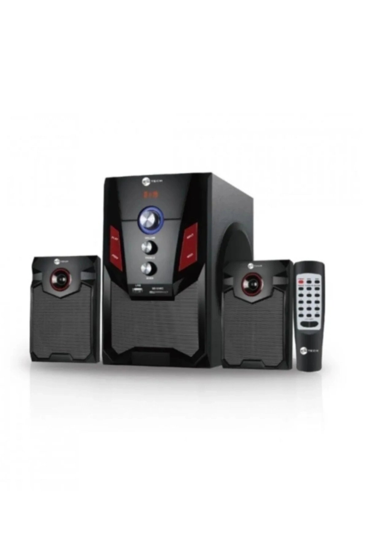 Bluetooth hoparlör yeşil renk 2+1 kumandalı radyo sd kart usb bass 5 saat dinleme süresi