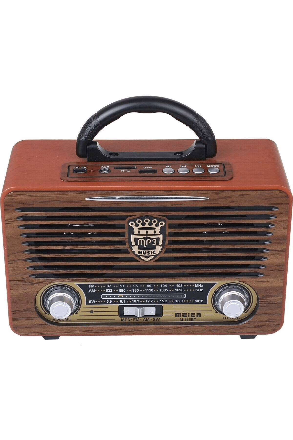 Bluetooth özellikli USB ve SD girişli nostaljik radyo, 2 yıl garantili - Elektronik