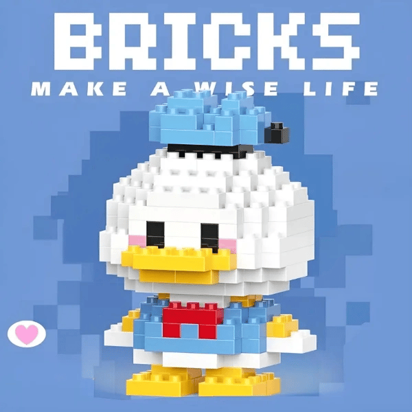 Bricks Donald Duck Mini Lego Figürü