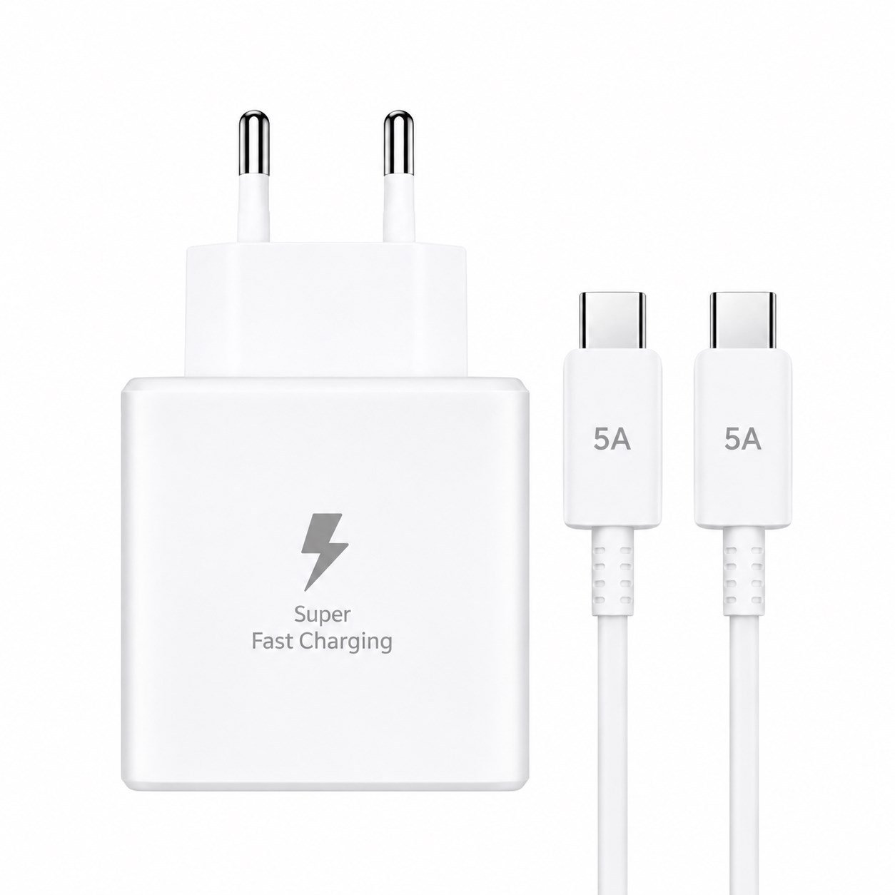 BUFFER® 45W Süper Hızlı Şarj Adaptörü USB-C PD 3.0 PPS Fast Charger + 5A Type-C to Type-C Kablo