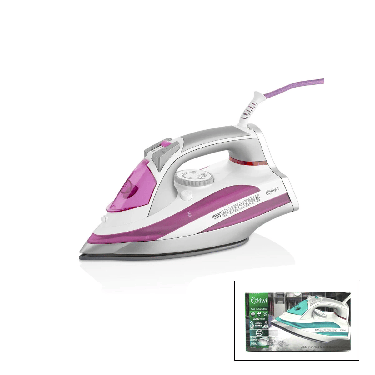 Buharlı Ütü Seramik Taban 3000w Ksı-6323 Bx40