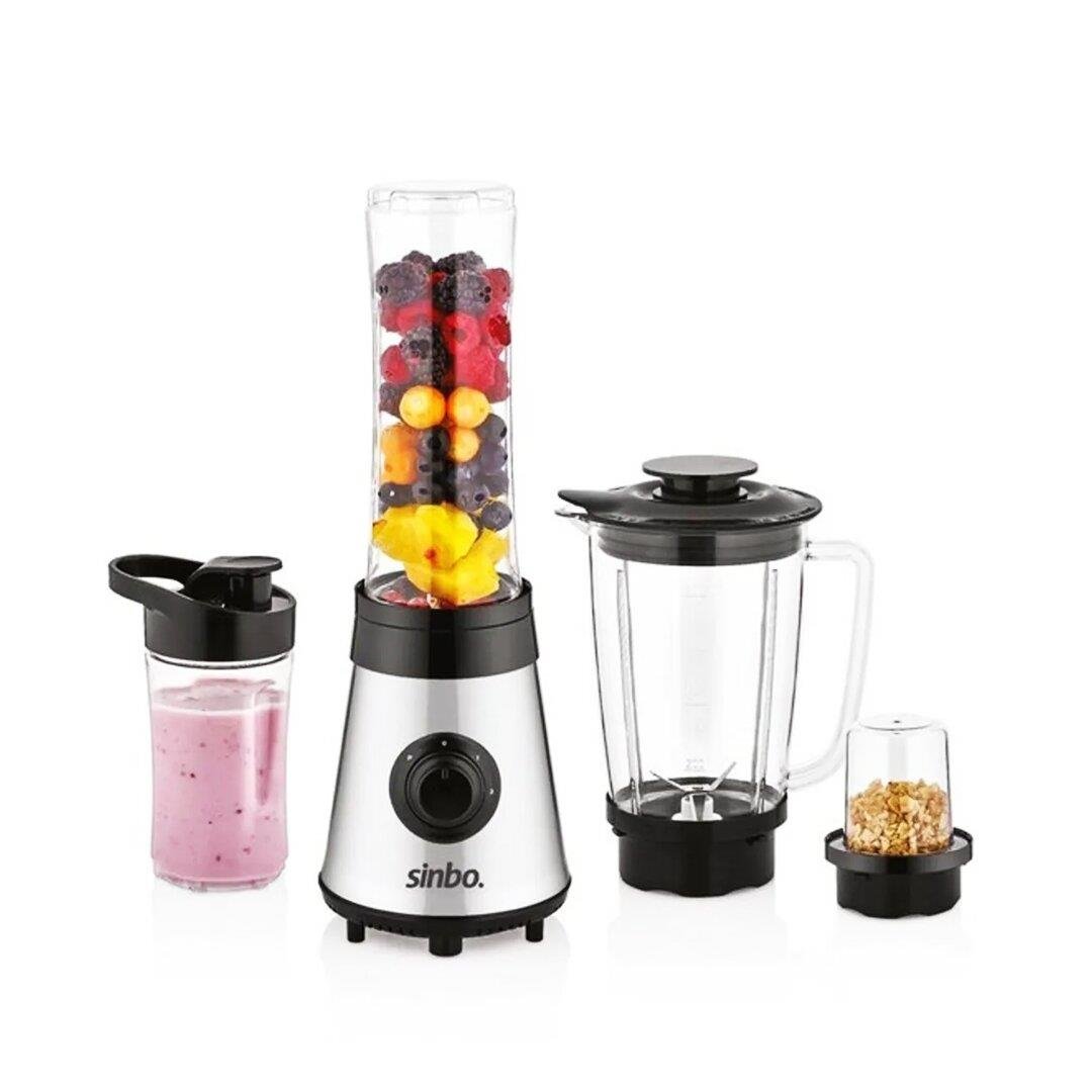 BUZ KIRICI - KAHVE ÖĞÜTÜCÜ HAZNELİ - ŞİŞELİ ÇOK AMAÇLI SMOOTHIE BLENDER 800ML - 500W SHB-3190 (3936)
