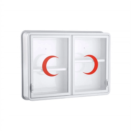 Cam 2 Kapaklı Ecza Dolabı 35x49x10 Cm Bx40