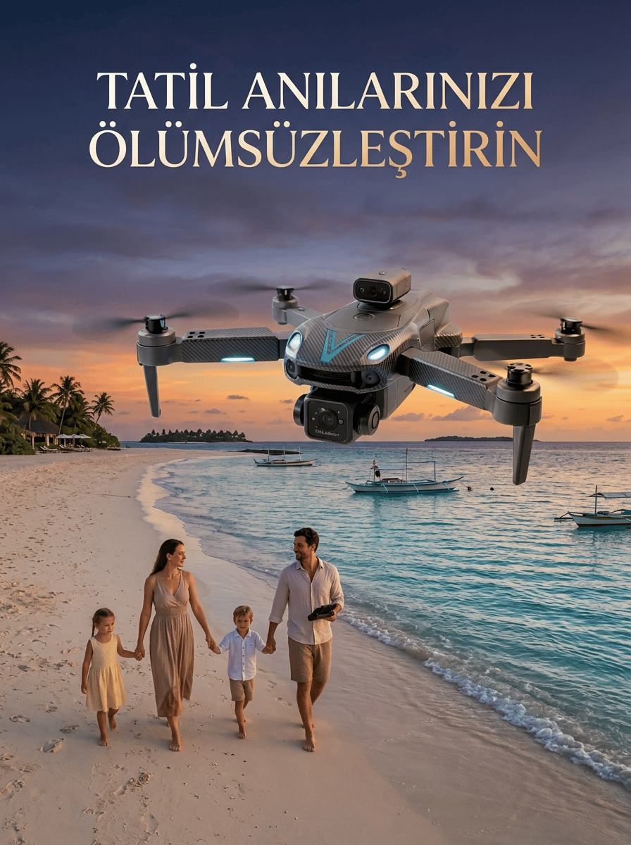 Canlı Görüntü Aktarımlı Katlanabilir Kamera Dron