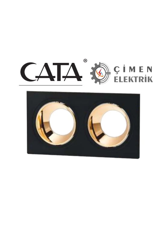 CATA CT 5056 Jaguar Siyah Bakır İkili Spot Kasası