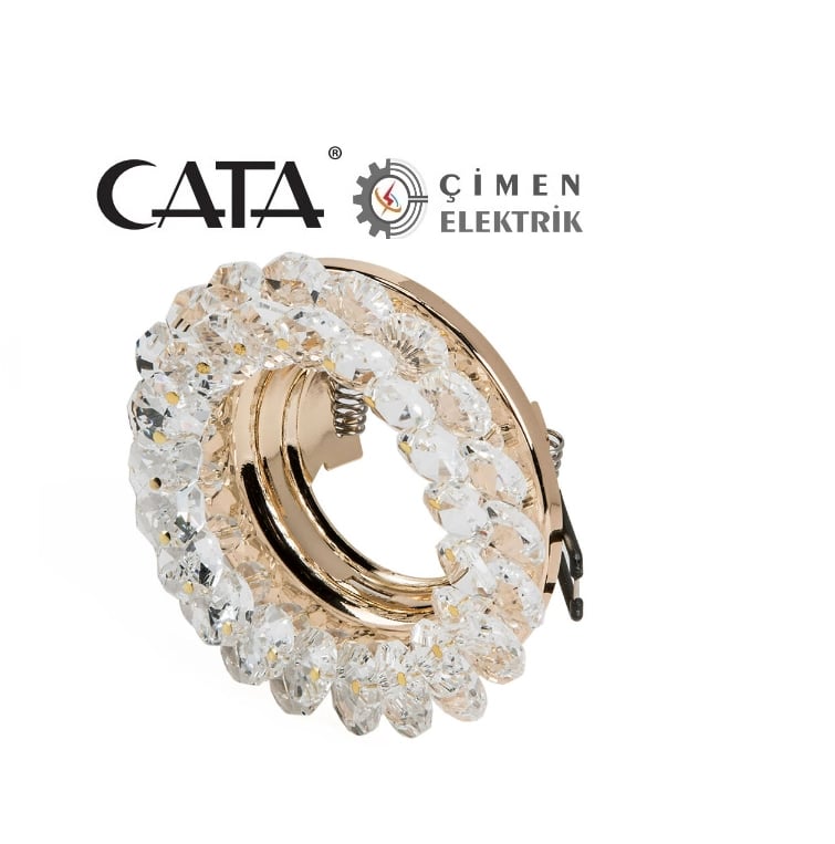 CATA CT 6596 Papatya Kristal Cam Spot Kasası